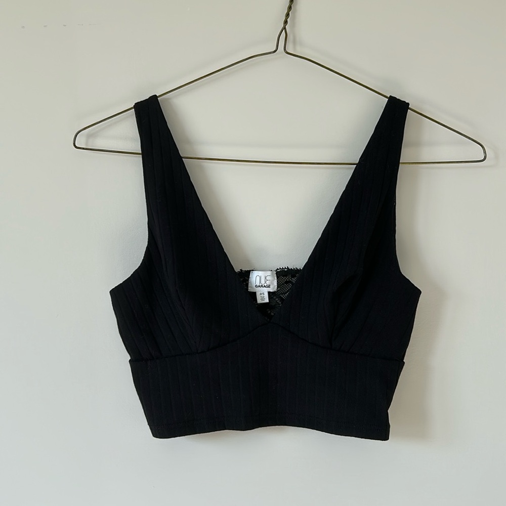 Garage Lace Back Crop Top